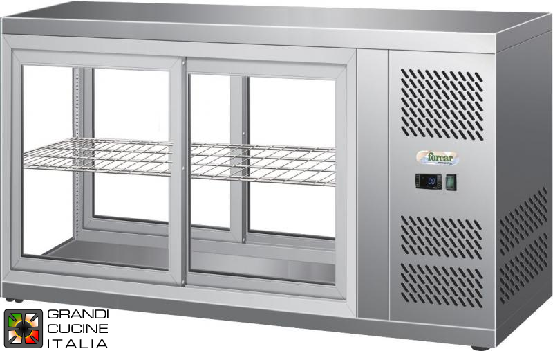  Refrigerated counter display cabinet, length 131 cm