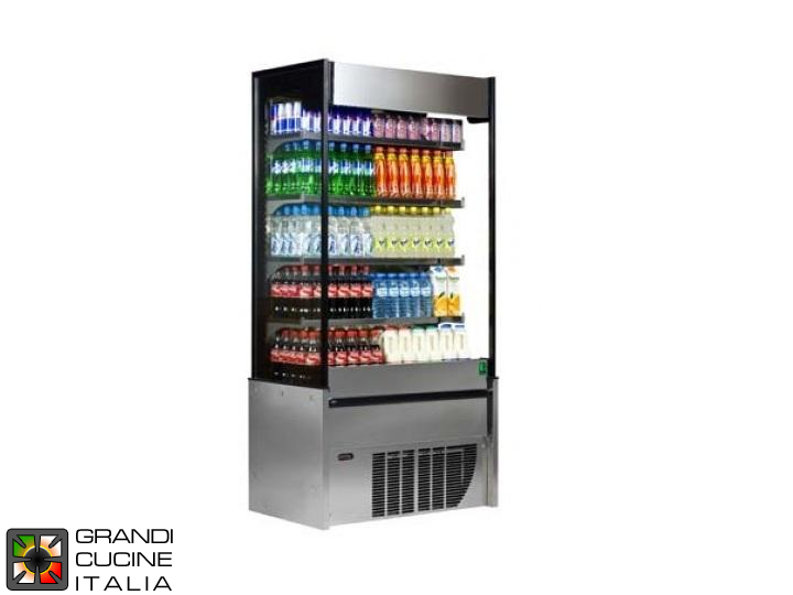  Multideck Wall Refrigerator - 615 Liters - Ventilated Refrigeration - Temperature +2 / +4 °C - in Stainless Steel